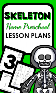 Skeleton Theme Activities and Lesson Plans for Home Preschool-Fun science for any time of year, or a great Halloween topic for young learners