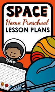 Home Preschool Space Theme Printable Lesson Plans-Includes hands-on math and reading activities, science investigations, printable resources, sensory play ideas and more