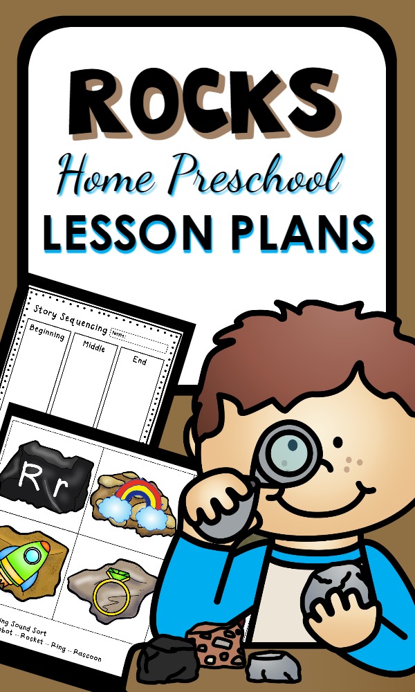 Home Preschool Rocks Lesson Plans. Kids love these hands-on math, science, and reading activities