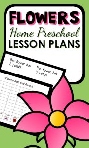 Home Preschool Flower Theme Activities-Printable lesson plans with a full week of playful learning activities. Perfect for spring!