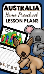 Home Preschool Australian Theme Activities-Learn about Australian animals for Australia Day in January #homepreschool #preschoolathome